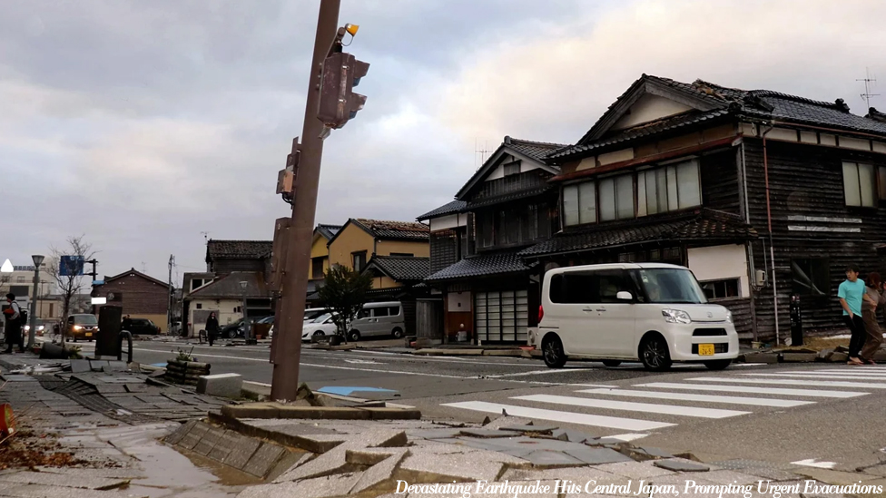 Devastating Earthquake Hits Central Japan, Prompting Urgent Evacuations