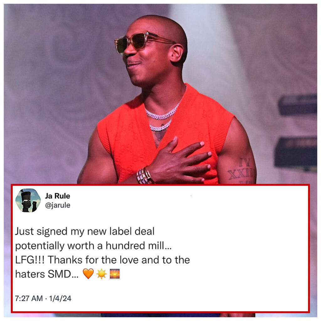 Ja Rule Secures Mega Deal with New Label Potentially Worth $100 Million